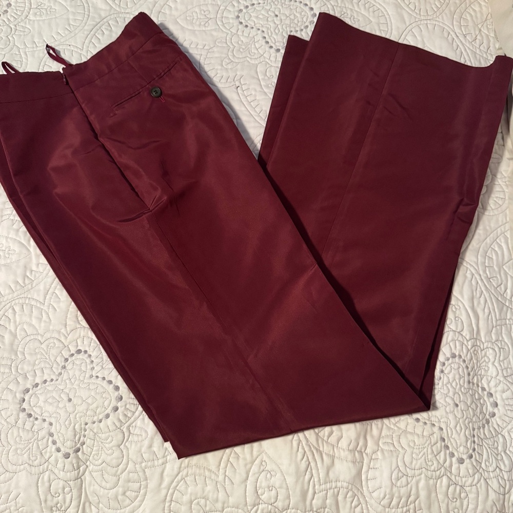 Prada Silk Wide Leg Pants Size 44